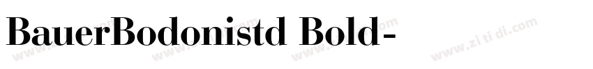 BauerBodonistd Bold字体转换